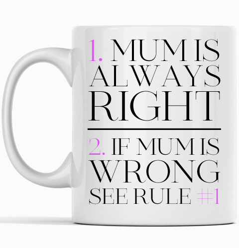 Mother's Day mug with 'Mum' design – perfect gift for moms.