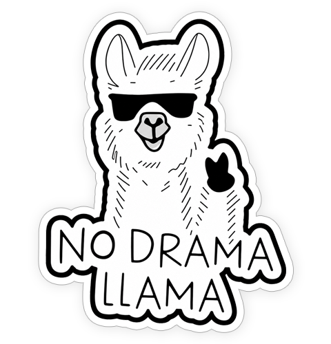 Sticker - No Drama Llama