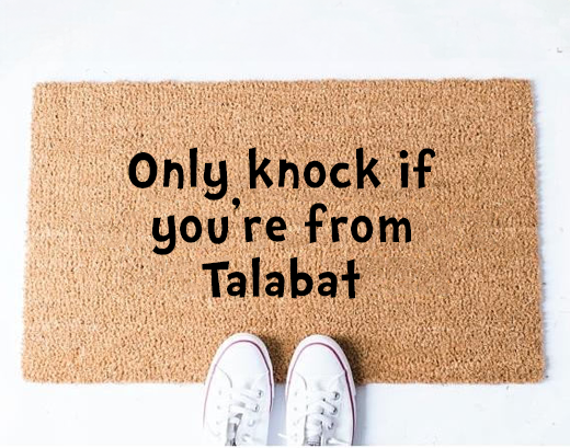 custom doormat favourite restaurant company amazon noon talabat careem