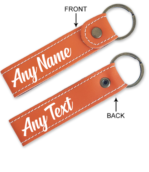 Custom Orange Keychain