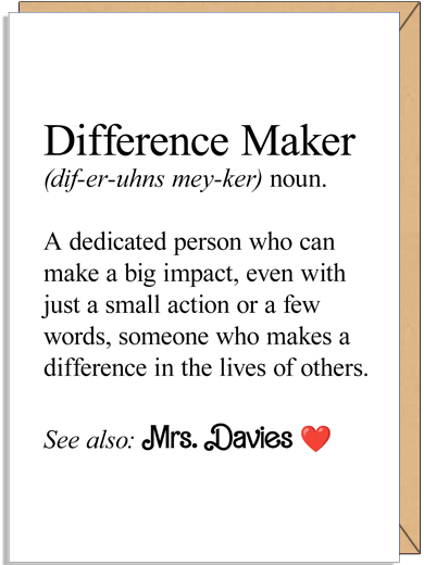 Custom Teacher’s Day card – the perfect way to say thank you! Ideal for teachers in Dubai, Abu Dhabi, and across the UAE.