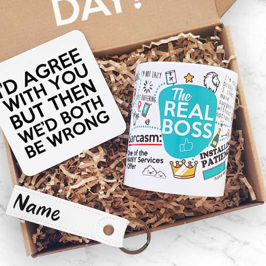 the real boss birthday gift box custom dubai abu dhabi