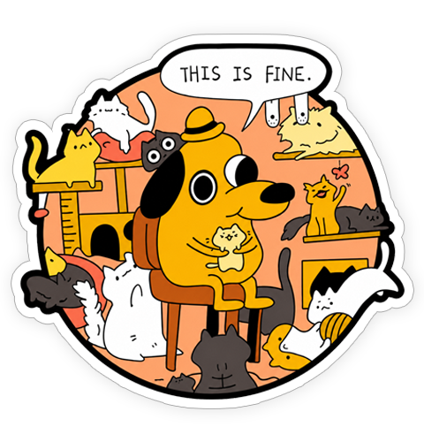 Sticker - This is fine group