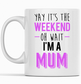 Mother's Day mug with 'Mum' design – perfect gift for moms.