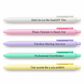 Five funny quote pens in pastel colours