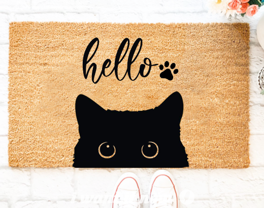 hello cat doormat dubai uae abu dhabi custom