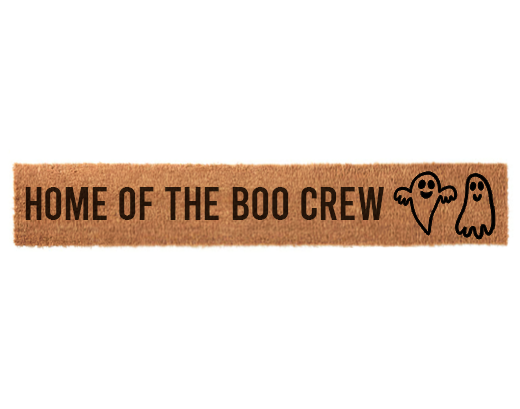 Home of the Boo Crew Halloween Skinny Doormat