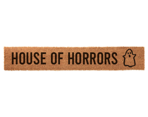 House of Horrors Halloween Skinny Doormat