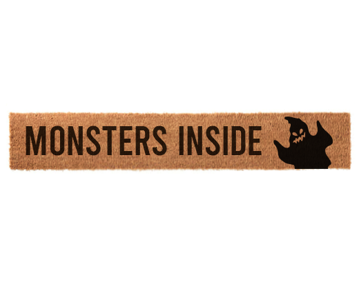 Monsters Inside Halloween Skinny Doormat