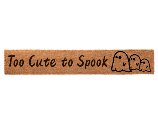 Too Cute to Spook Halloween Skinny Doormat