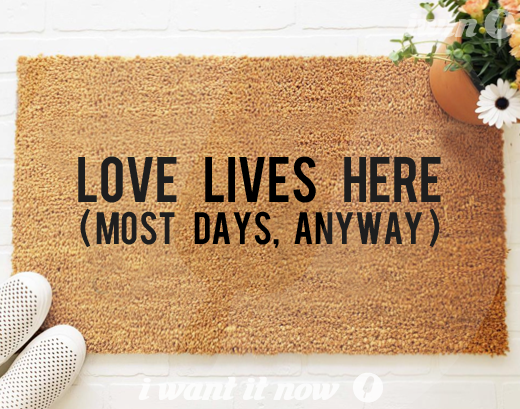 love couples gift idea new home housewarming doormat
