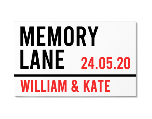 Custom Memory Lane Acrylic Sign