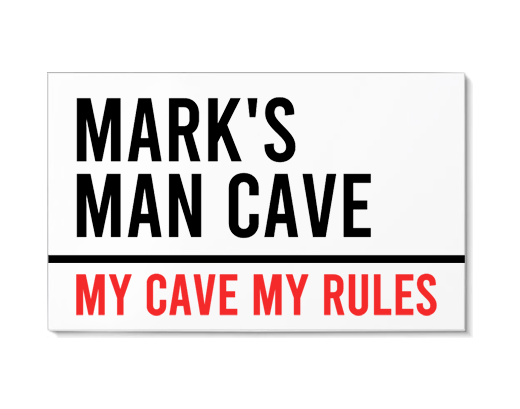 custom man cave sign dad brother kids fathers day christmas