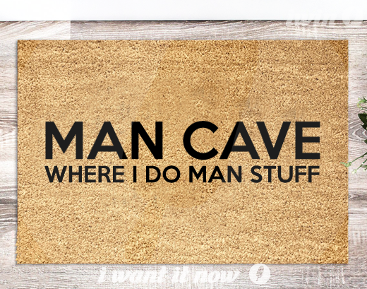 man cave doormat husband man shed