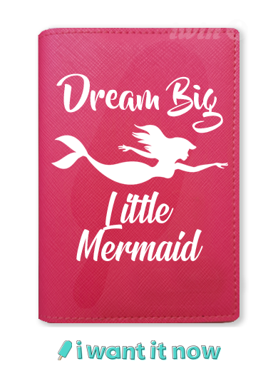 mermaid little kids passport cover