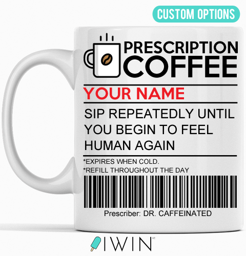 Prescription dubai abu dhabi mug cup fun personalised custom gifts for him for her coffee