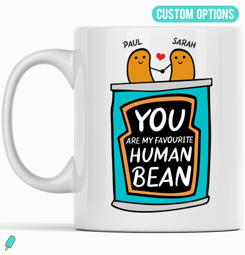 Custom mug bean funny cute gift
