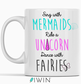 cute funny mugs gift dubai abu dhabi uae  cup unicorn fantasy mermaids fairies