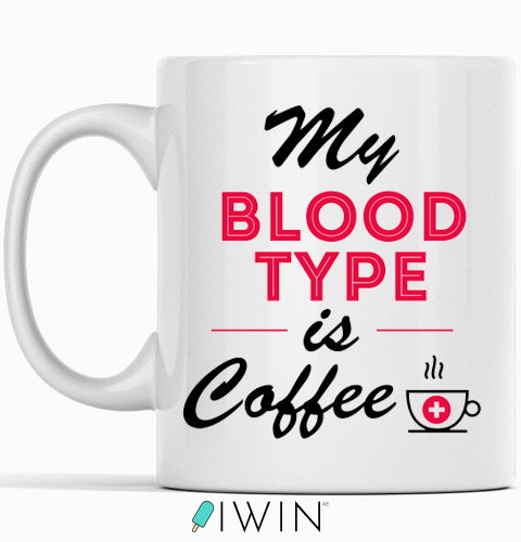 cute funny mugs gift dubai abu dhabi uae  cup blood type coffee