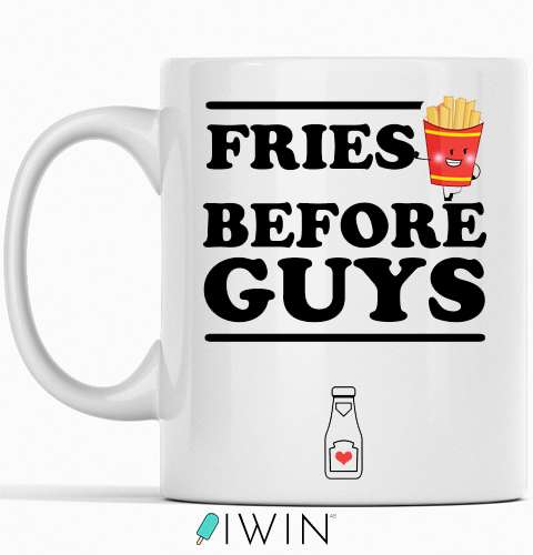 cute funny mugs gift dubai abu dhabi uae  cup fries before guys
