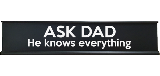 fathers day desk sign gift idea dad