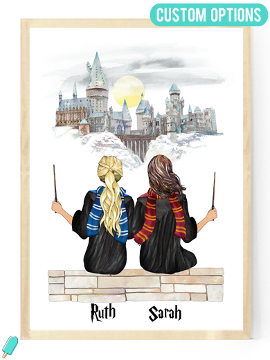 best friend wizard harry potter custom personalised gift idea mother daughter sisters