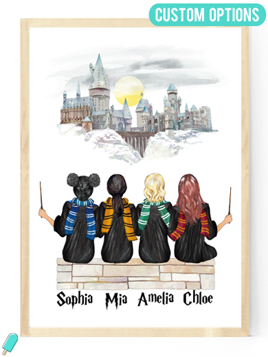 best friend wizard harry potter custom personalised gift idea mother daughter sisters