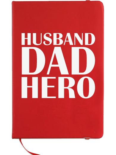 fathers day dad hero notebook gift idea