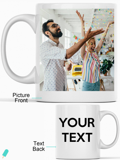 custom picture mug and message