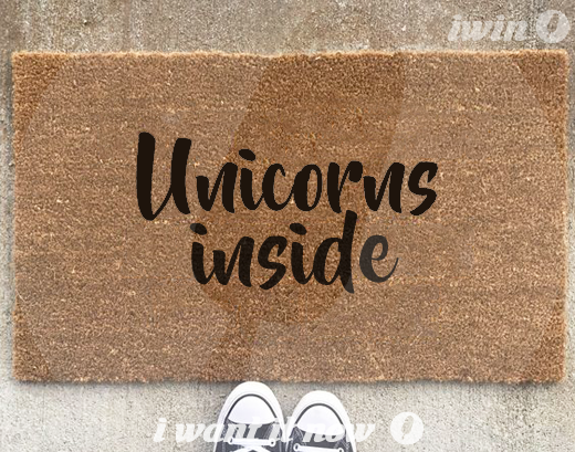 unicorns door mat custom uae dubai