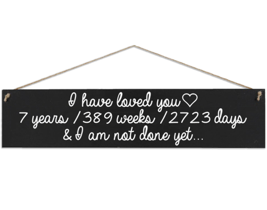 anniversary wooden sign couples gifts