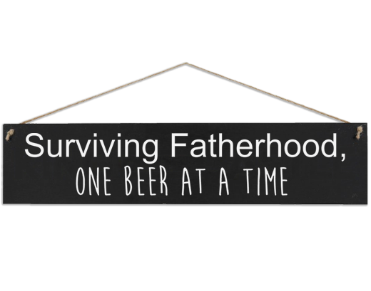 funny fathers day gift wooden sign best dad