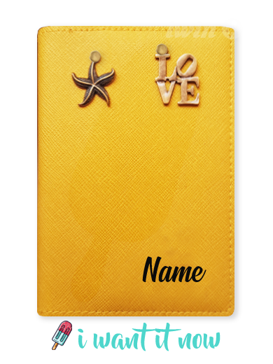 Yellow Custom Passport Cover